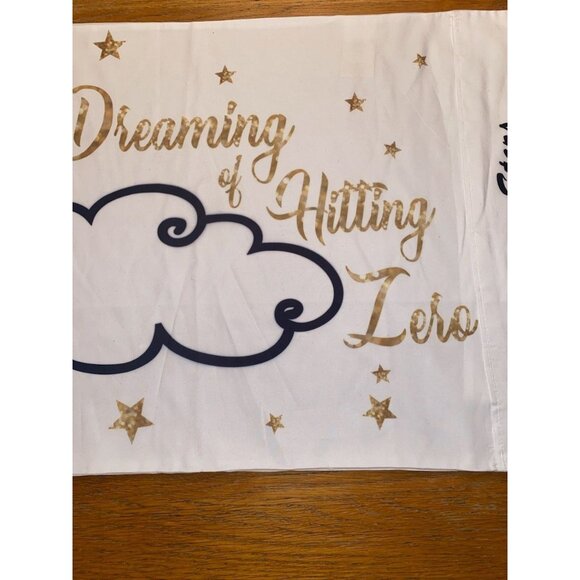 Dreaming Of Hitting Zero Shooting Stars Pillowcase - Picture 3 of 4